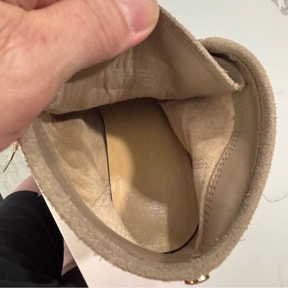 MICHAEL Michael Kors | Rory Boot Chukka Wedge Lace Up Sand Taupe Suede Size 5 - Picture 11 of 15